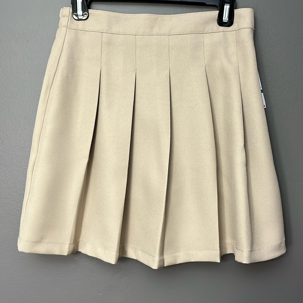 NWT Nautica Girls Scooter Uniform Khaki Skirt - Size 16 Regular